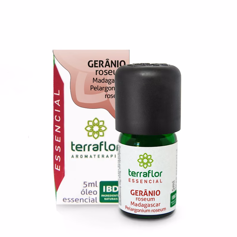 Óleo Essencial Gerânio Roseum Madagascar 5ml